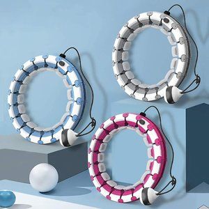 Weighted Intelligent Hula Hoop with Counter for Adults Beginners Won‘t Fall, Abd